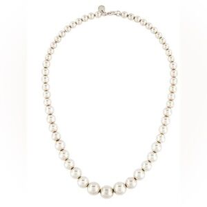 Tiffany and Co. Sterling silver graduated ball necklace EUC